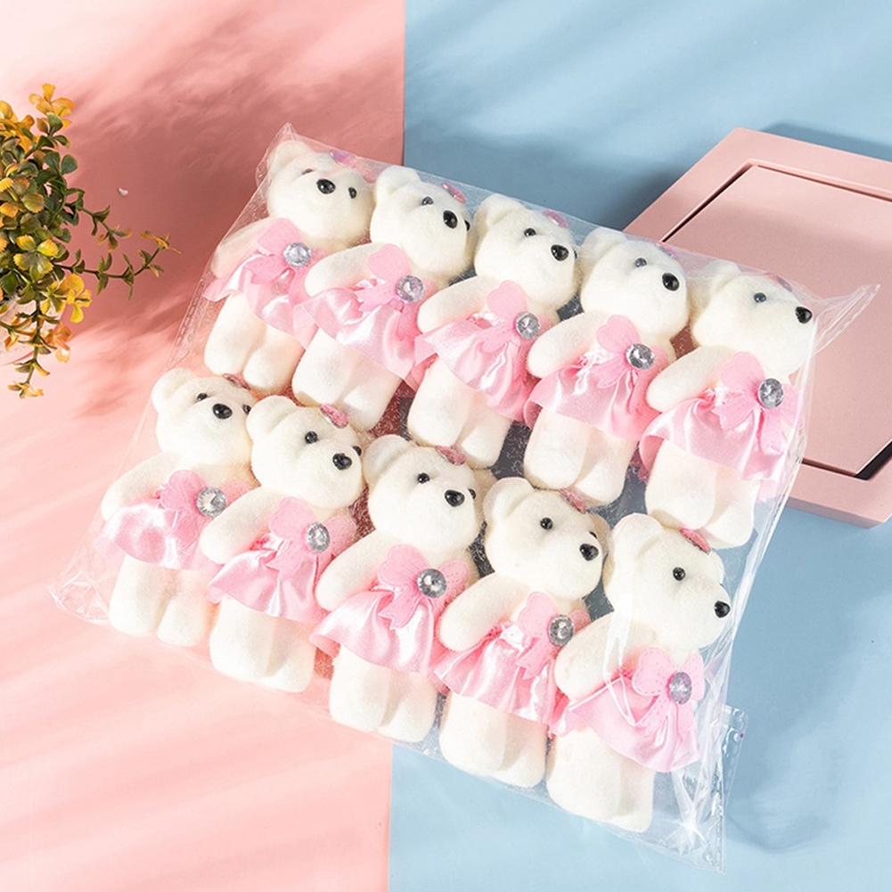 Wedding Packaging - 10個/袋 ブーケベア アイスクリーム ダイヤモンドベア バレンタインデーギフト 結婚式ブーケ用
