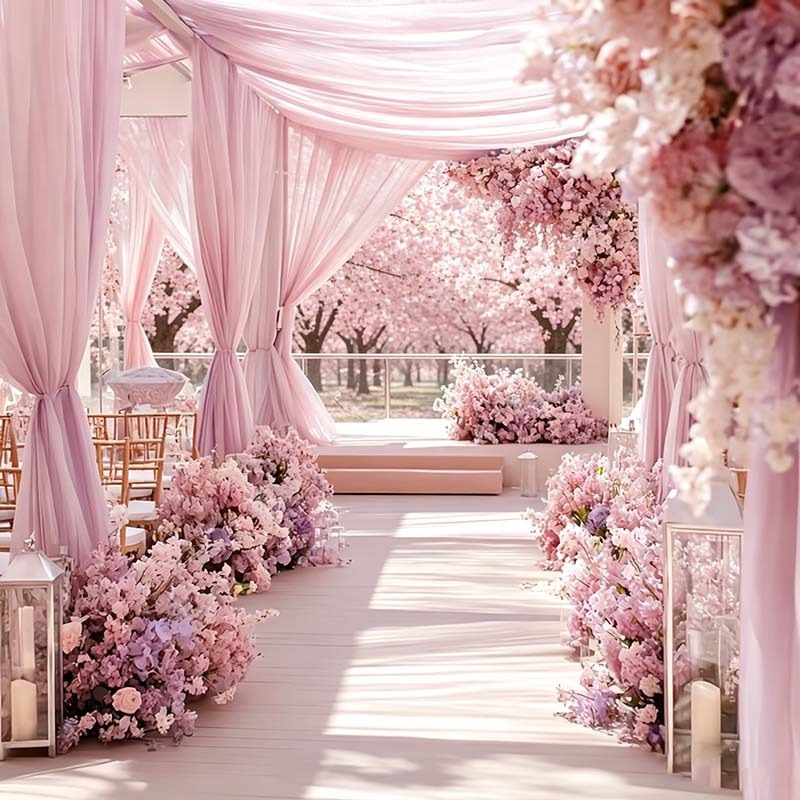 ソフトミストライトピンクドレープチュール生地ロール、フレンチ - Wedding Balloon Arch のレビューと価格