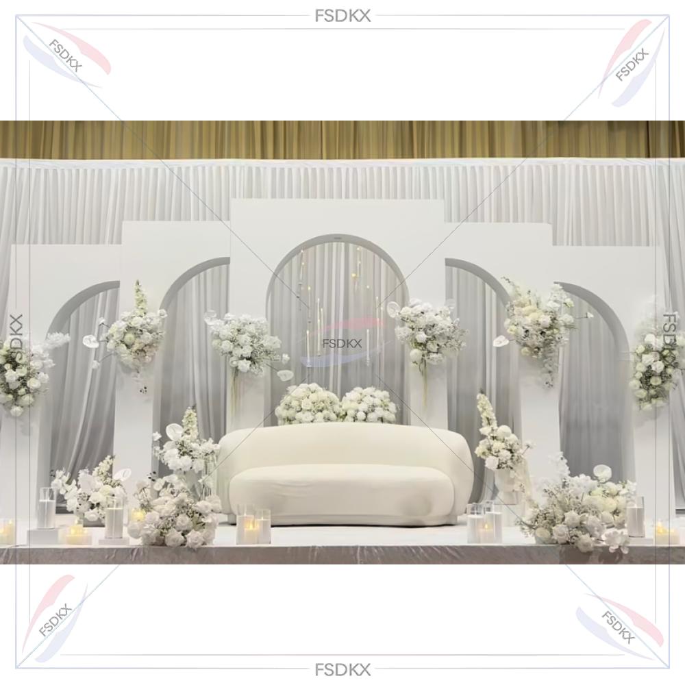 FSDKX工場特注アーチ型PVC背景幕 クラシックデザイン  - Wedding Supply Factory のレビューと価格