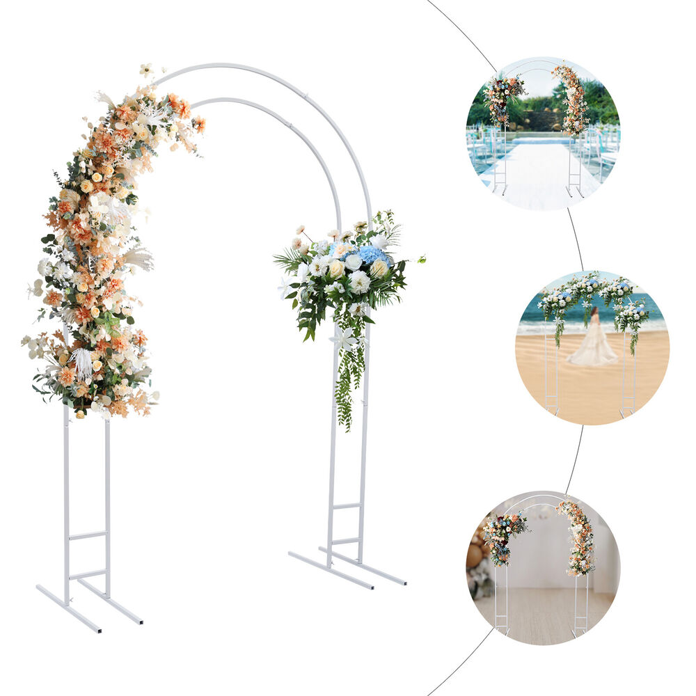 金属ウェディングスタンドアーチフレーム背景ガーデンアーバーフ - Wedding Balloon Arch のレビューと価格