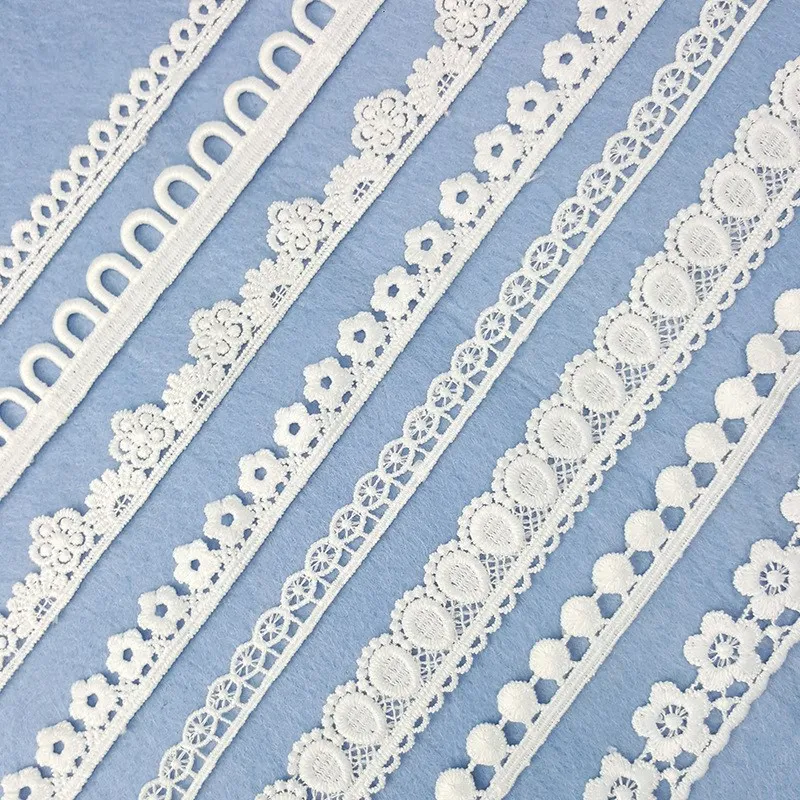 美しいレースの刺繡リボン,10ヤード,日曜大工のアクセサリー - Wedding Water Supply のレビューと価格