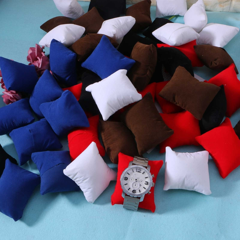 10ピース/セットベルベットブレスレット時計枕多色ジュエリー - Ring Bearer Pillow のレビューと価格